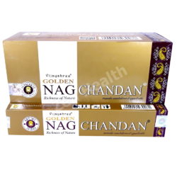 12 x Golden Sandalwood Chandan Nag Champa Incense Stick Packs 