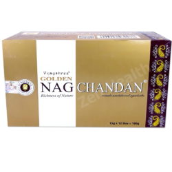 12 x Golden Sandalwood Chandan Nag Champa Incense Stick Packs 