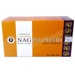 12 x Golden Palo Santo Nag Champa Vijayshree Incense Stick Packs 