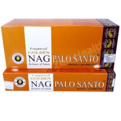 12 x Golden Palo Santo Nag Champa Vijayshree Incense Stick Packs