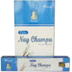 12 x Vedic Nag Champa Incense Sticks Sandalwood and Musk Aroma 