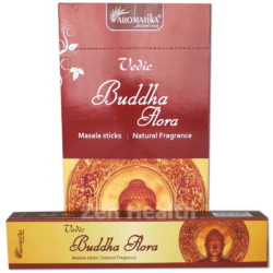 12 x Vedic Buddha Flora Incense Stick Packs - Sweet Floral Musky Scent - Whole Box