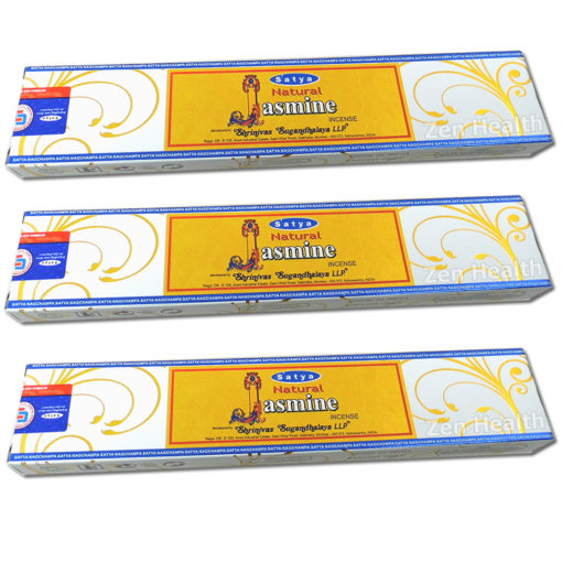 Satya Nag Champa Jasmine Incense Sticks x 3 Packs