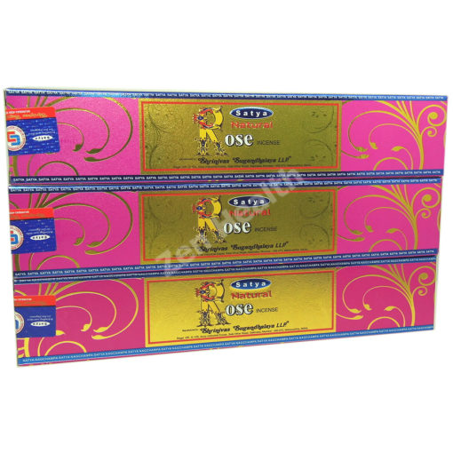 Satya Nag Champa Rose Incense Sticks Sweet Floral x 3 Packs