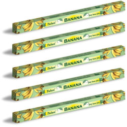 Tulasi Banana Incense Sticks Packs - Exotic Fruity Aroma