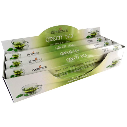 Elements Green Tea Incense Sticks - Relaxing Aroma