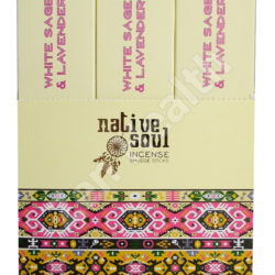 12 x Green Tree Native Soul White Sage and Lavender Incense Stick Packs