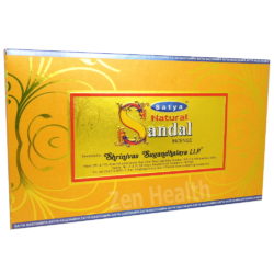 12 x Satya Natural Sandalwood / Chandan Incense Stick Packs