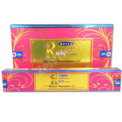 12 x Satya Nag Champa Rose Incense Sticks Sweet Floral