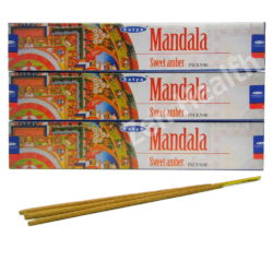 Satya Mandala Incense Sticks - Relaxing Sweet Amber Aroma
