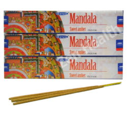 Satya Mandala Incense Sticks - Relaxing Sweet Amber Aroma