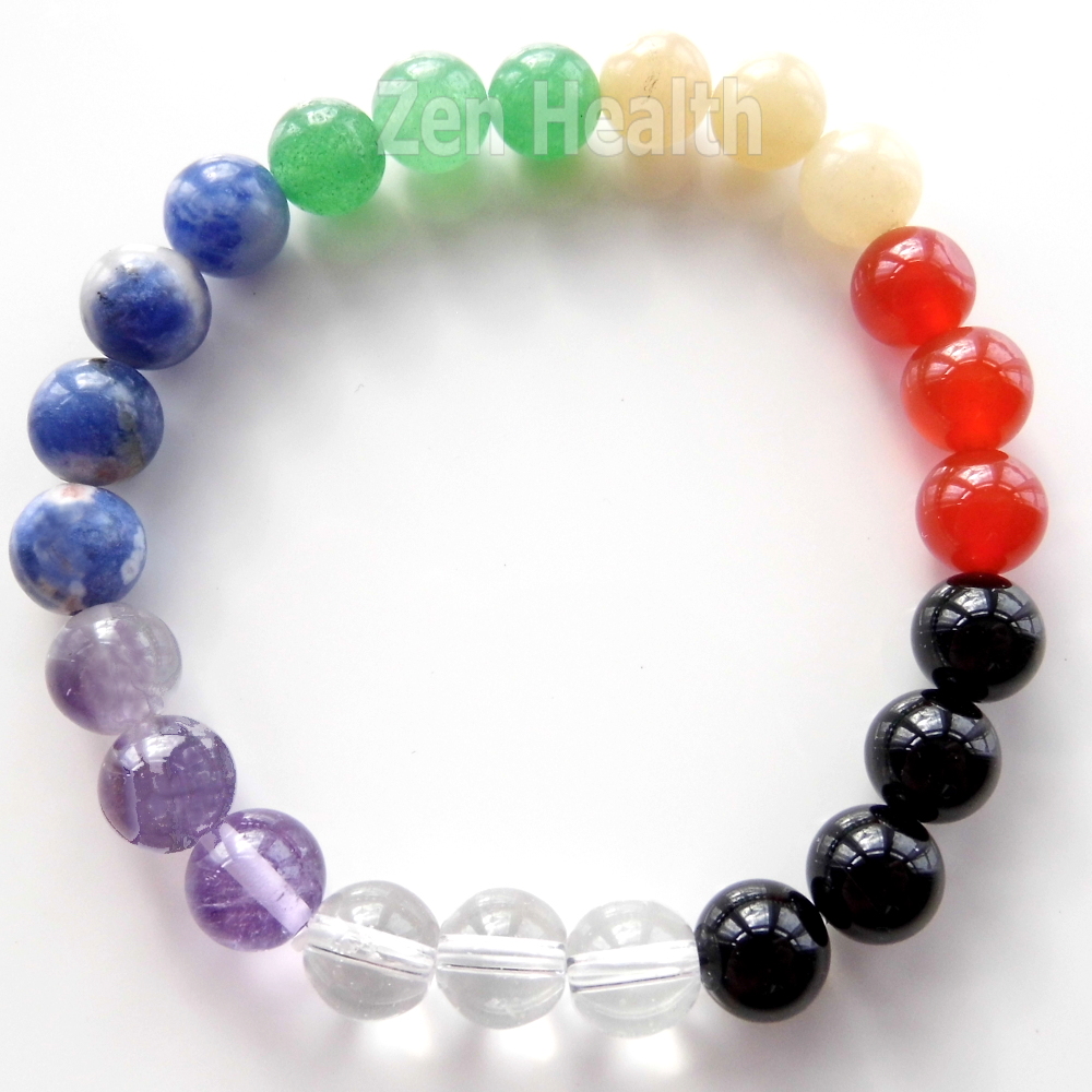 Chakra Bracelet Full 7 Chakra With Round Stones For Healing and