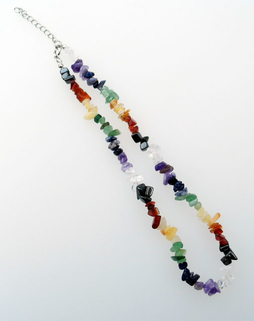 Chakra Necklace Full 7 Chakra With Chipped Stones For Reiki Healing