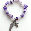 Guardian Angel Amethyst Charm Bracelet - Made For An Angel Insignia