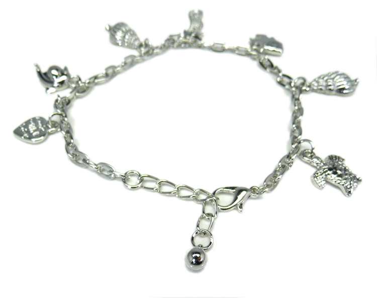 Charm Bracelet With Sea Turtle - Shells - Dolphins - SeaHorses