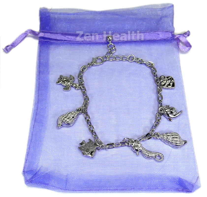 Charm Bracelet With Sea Turtle - Shells - Dolphins - SeaHorses