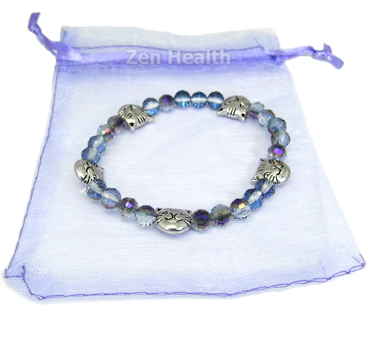 Smiling Cat Themed Charm Bracelet