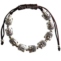 Beautiful Smiling Buddha Beaded Charm Bracelet With Gift Bag