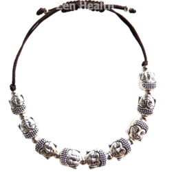 Beautiful Smiling Buddha Beaded Charm Bracelet With Gift Bag