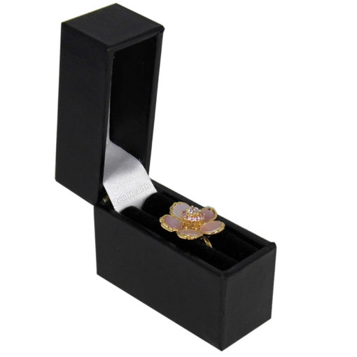 Ladies Sterling Silver Gold Plated Mother of Pearl Flower Ring