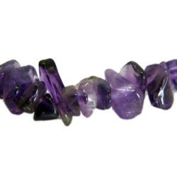 Jewellery - Purple Amethyst Gemstone Bracelet Chipped Stones