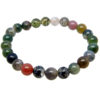 Moss Agate Bracelet With Chakra Healing Stones
