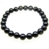 Black Agate Bracelet With Chakra Healing Stones
