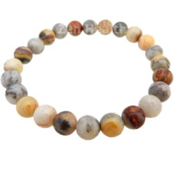 Crazy Lace Agate 8mm Natural Gemstone Bracelet