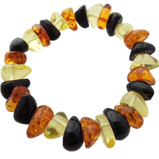 Quality Baltic Amber Large Polished Stones Bracelet