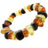 Quality Baltic Amber Large Polished Stones Bracelet