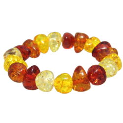 Large Stone Baltic Amber Quality Polished Bracelet - Design 1