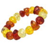 Large Stone Baltic Amber Quality Polished Bracelet - Design 1