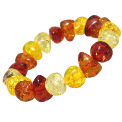 Large Stone Baltic Amber Quality Polished Bracelet - Design 1