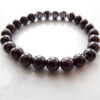 Blood Garnet Natural Gemstone Bracelet With 8mm Balls