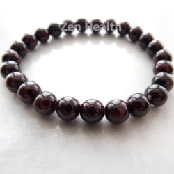 Blood Garnet Natural Gemstone Bracelet With 8mm Balls