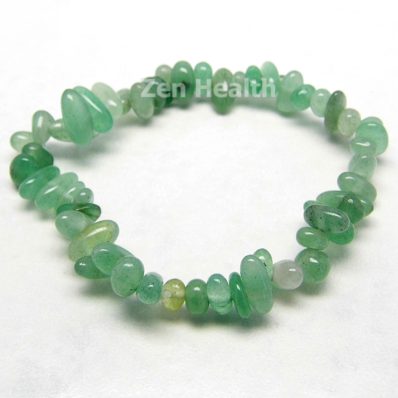 Natural Green Aventurine Chipped Gemstone Bracelet