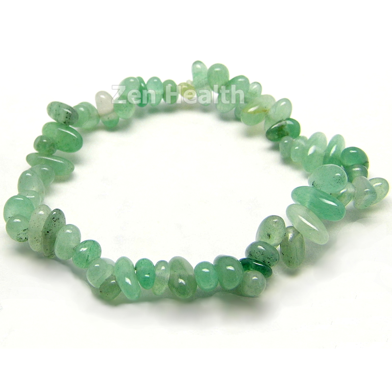 Natural Green Aventurine Chipped Gemstone Bracelet