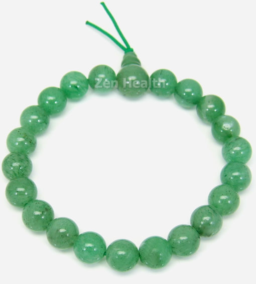 Green Aventurine Bracelet With Round Stones - Healing - Reiki - Chakra