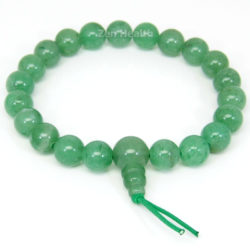Green Aventurine Bracelet With Round Stones - Healing - Reiki - Chakra