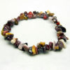 Natural Mookaite Jasper Gemstone Bracelet Elasticated