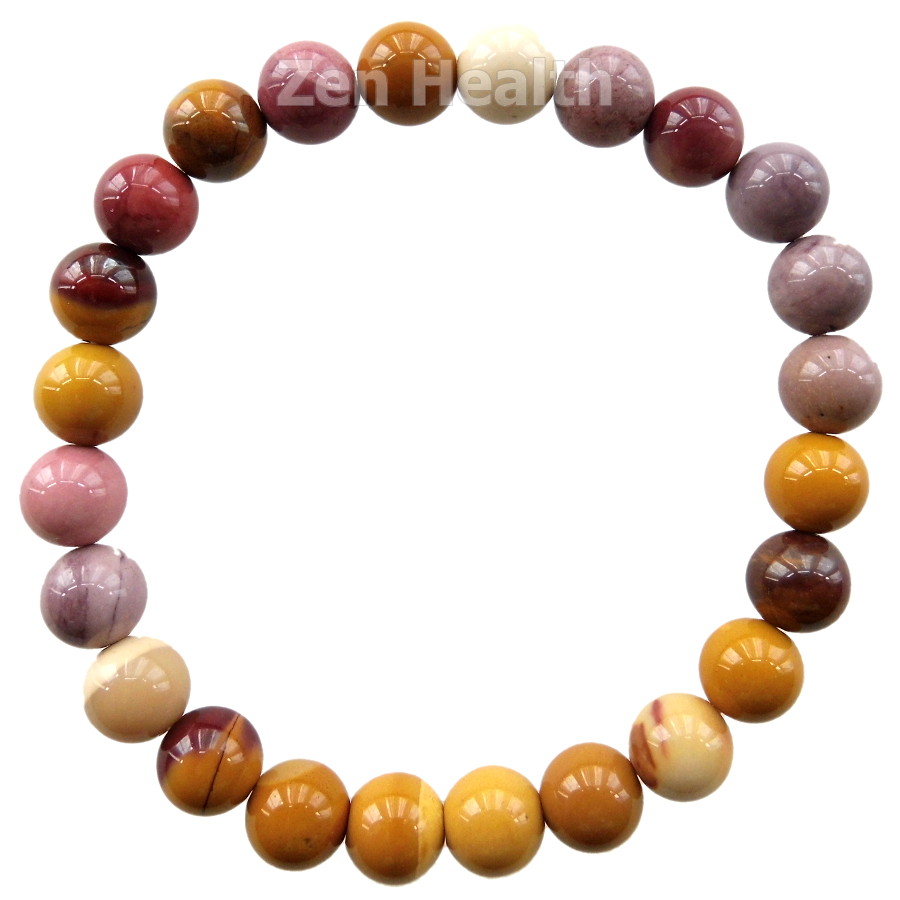Australian Mookaite 8mm Natural Healing Beaded Stretchable Bracelet