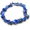 Natural Lapis Lazuli Chipped Gemstone Bracelet Elasticated