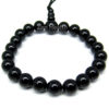 Natural Black Onyx Beaded Bracelet