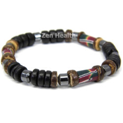 Black and Brown Leather Bracelet