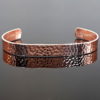 100% Pure Copper Bracelet Planished Effect Arthritis / Circulation Pain Relief