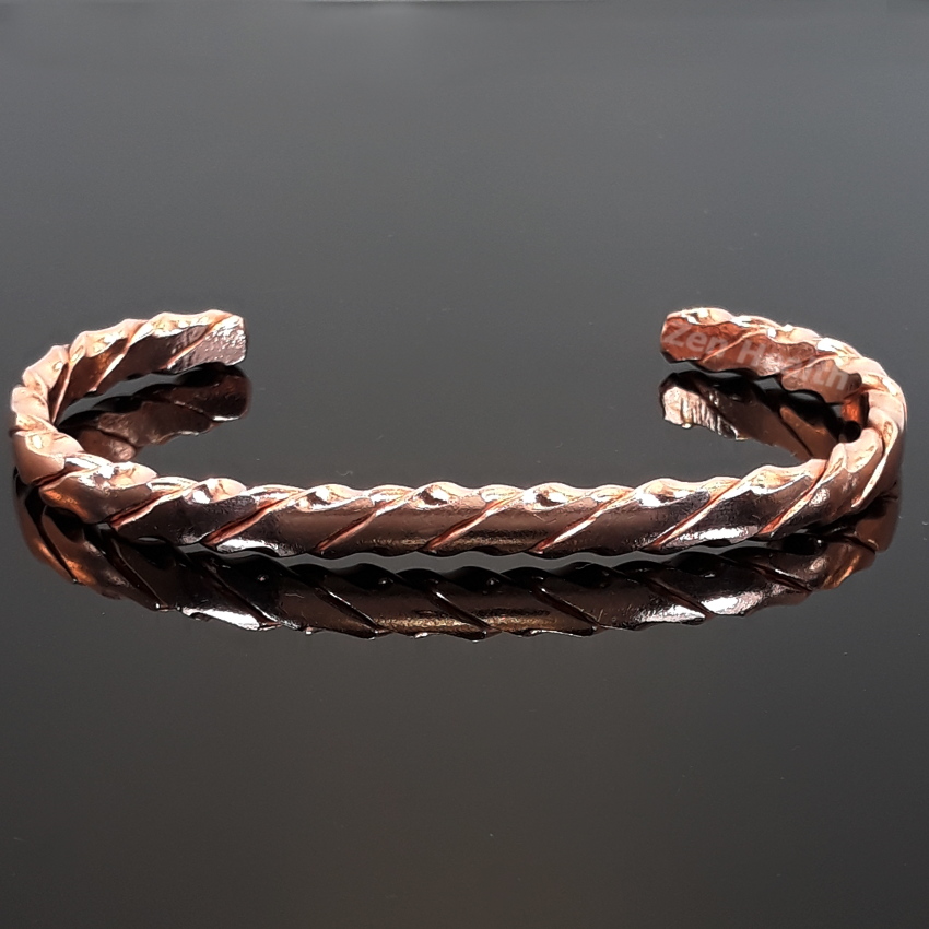 100% Pure Twisted Copper Bracelet Arthritis and Circulation Pain Relief