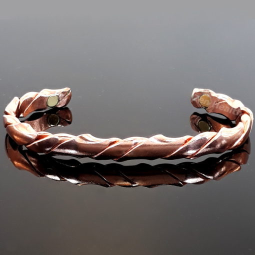 100% Pure Twisted Copper Magnetic Bracelet Arthritis and Circulation Pain Relief