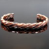 100% Pure Heavy Robust Twisted Copper Magnetic Bracelet Arthritis and Circulation Pain Relief