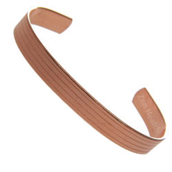 Pure Copper Bracelet For Men and Women Arthritis and Rheumatic Conditions - 10mm Ribbed