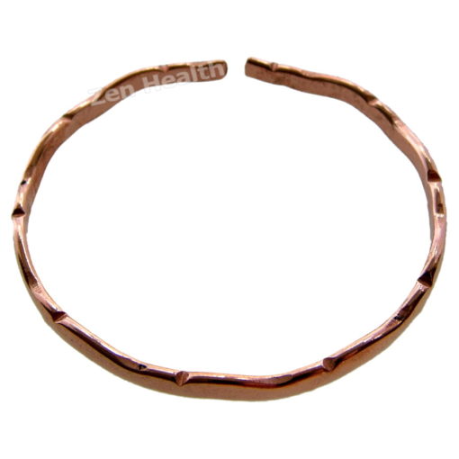 Pure Copper Ladies Wavy Non-Magnetic Bracelet Arthritis Pain Relief